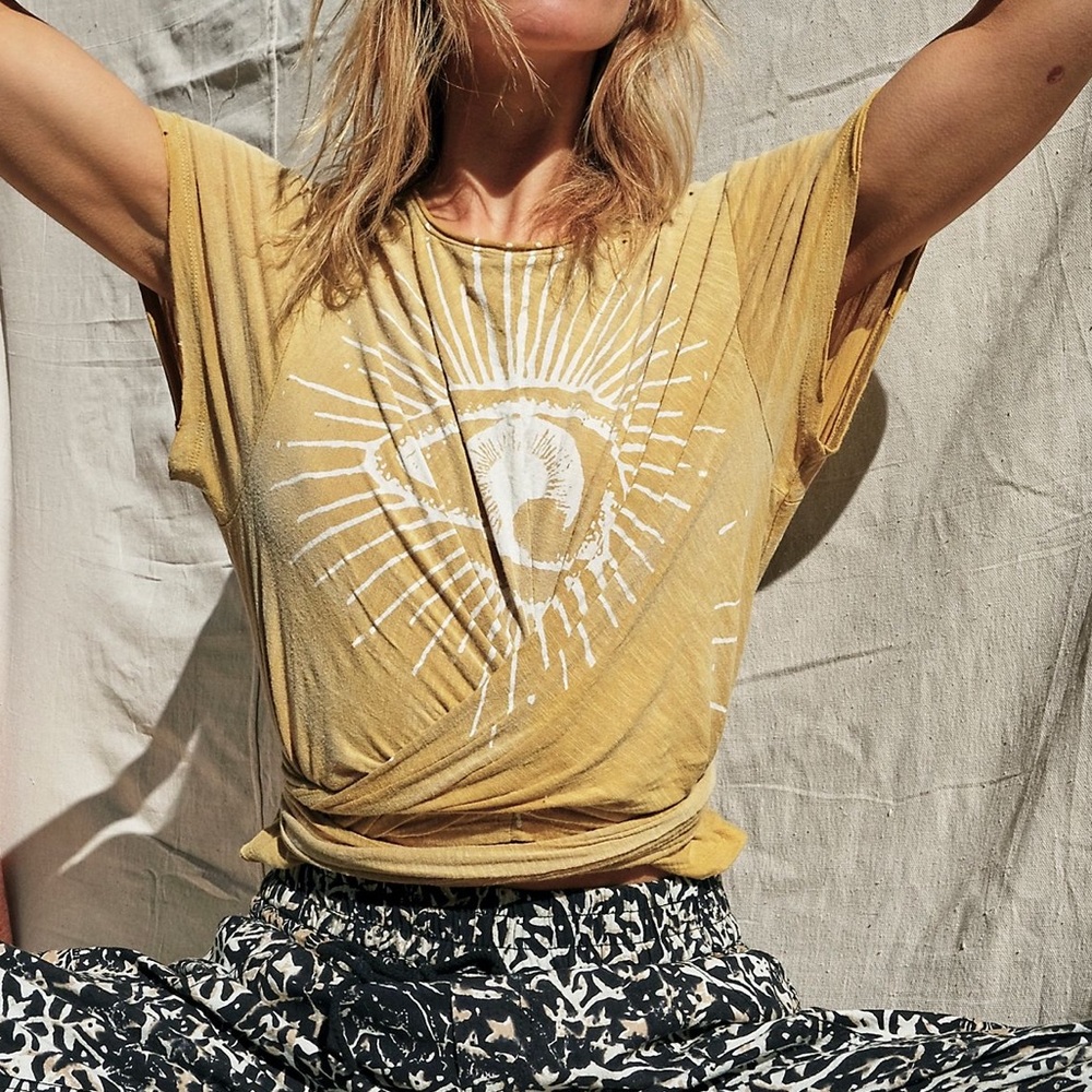 Free People Realize Wrap Top in Charcoal